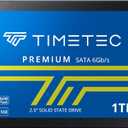 Timetec 1TB SSD 3D NAND SATA III 6Gb/s 2.5 Inch 7mm (0.28") Read Speed Up to 550 MB/s SLC Cache Performance Boost Internal Solid State Drive for PC Computer Desktop and Laptop (1TB)