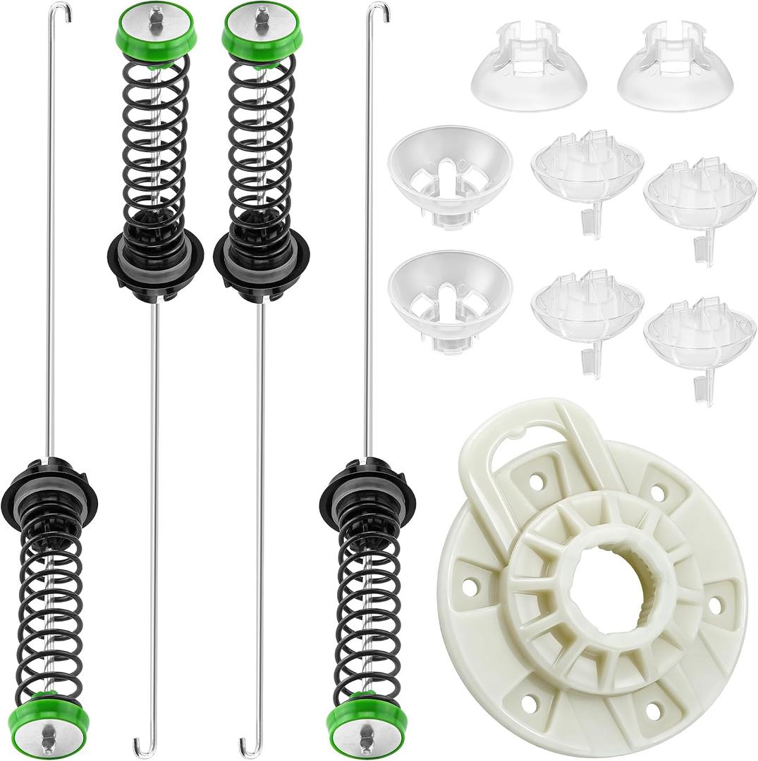 W11130362 MVWC565FW1 MVWC565FW2 WTW5000DW1 MVWX655DW1 Washer Suspension Rod Kit Fit fotr Ken-more May-tag Whirl-pool Washing Machine Parts, W10594080 W10735786 with Basket Driven Hub by Fetechmate