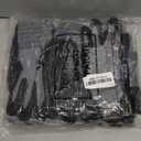 Vesici 6 Pairs Winter Work Gloves Waterproof Touchscreen for Men Women Nitrile Non Slip Freezer Gloves for Outdoor (Large, Grey)