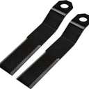 Replacement Bush Hog Blade Cutter Lawn Mower Blades Heavy Duty AR400 Steel Compatible with SkidSteer ATV Mower King Bush Hog Replacement Parts Blades, 7mm Thickness 2PCS