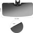 Sun Visor for Car,Polarized Anti-Glare Extension Foldable Sun Blocker,UV400 Protection CarUniversal Fit Clip on Sun Visor for Car Black (ZYB-1)