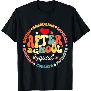 Groovy After School Squad After School Program Staff T-Shirt, L