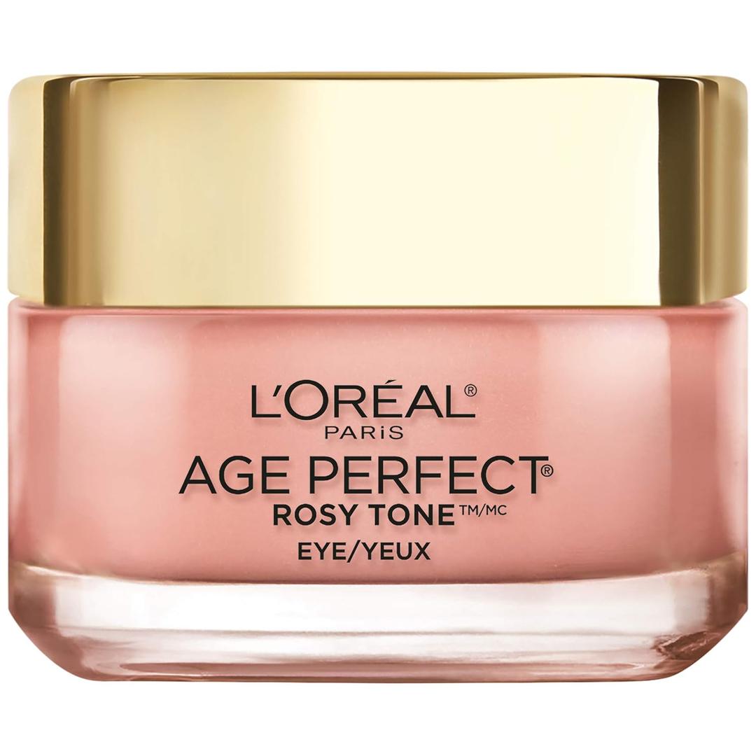 L'Oreal Paris Age Perfect Rosy Tone Anti-Aging Eye Cream, For Dark Circles & Wrinkles .5 oz (0.5 Ounce (Pack of 1))