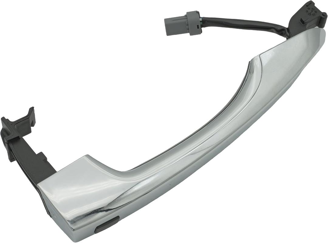 82661-D3710 Front Right Door Handle for 2016-2021 Hyundai Tucson 82661D3710 Outside Smart Key Handle (Silver) - Chrome