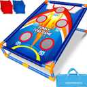 Bean Bag Toss Game for Kids,Outdoor Game for Kids,Family Party Game Birthday Christmas Outdoor Activities (Blue)