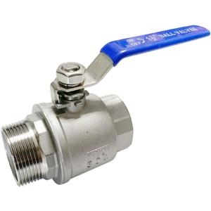 1-1/2" Male to Female Thread Full Port Ball Valves NPT 304 Stainless Steel for Water Oil Gas WOG1000