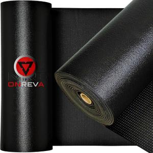ONREVA Tool Box Liner 18 inch Wide x 24 Ft Large, Toolbox Drawer Liners, Heavy Duty Shelf Rubber Mat, Non Slip Pad Organizer for Rolling Tool Chest Drawers, Cabinet, Workbench, Black
