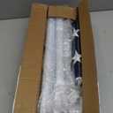 Flag Poles for Outside House with American Flag 3x5 - Flag Pole Kit includes 6ft Tangle Free House Flag Pole,Embroidered US Flag,Holder Bracket,Residential Flag Pole for House,Porch,Outdoor-White