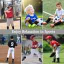 YSense Knee High Baseball Socks for Youth, Softball Soccer Calf Tube Socks & Belt Combo Set for Boys Girls Women Men Sports (Black) Small