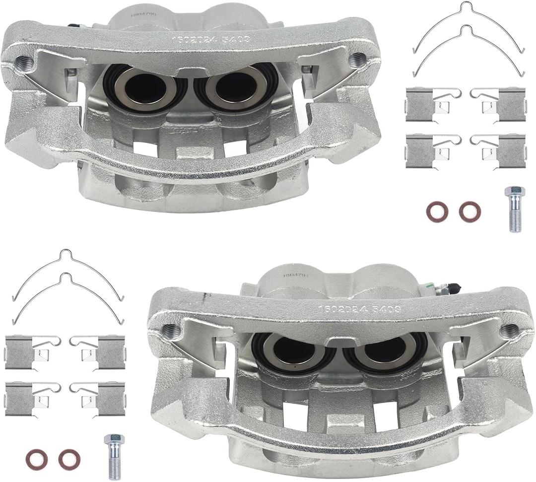 Autoround Front Brake Caliper fit for Ford Excursion 2000-2005/ Ford F-250 F-350 Super Duty 1999-2004, Both Driver Passenger Side, Replacement # 18B4791 18B4790