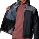Columbia Mens Glennaker Lake II Rain Jacket (Black, L)