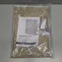 LazBlinds 100% Blackout Door Curtain, No Tools No Drill Cordless Blinds for Windows, Thermal Insulated UV Protection Privacy Window Curtains for French Door Front Door(26''W x 68''H, Beige, 1 Panel)