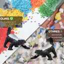 Honey Badger Figurines 3PCS Wild Animal Figures Model Cake Topper Decoration Toys Set Collection for Kids 5 6 7 8 Years Old