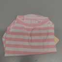 LOPHIPETS 100% Breathable Cotton Striped Dog Tee Shirt T-Shirt for Dogs Chihuahua Puppy Clothes -Pink and White Strips/M (Medium for 4.5-6.5 lbs)