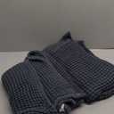 Premium Oversized Waffle Bath Towel Pack of 2 Extra Large 35x71 inch - 100% Turkish Cotton, Waffle Weave, Quick Dry, Lint Free, Thin Bath Sheet Towel (Anthracite, Set of 2 Bath Towels)