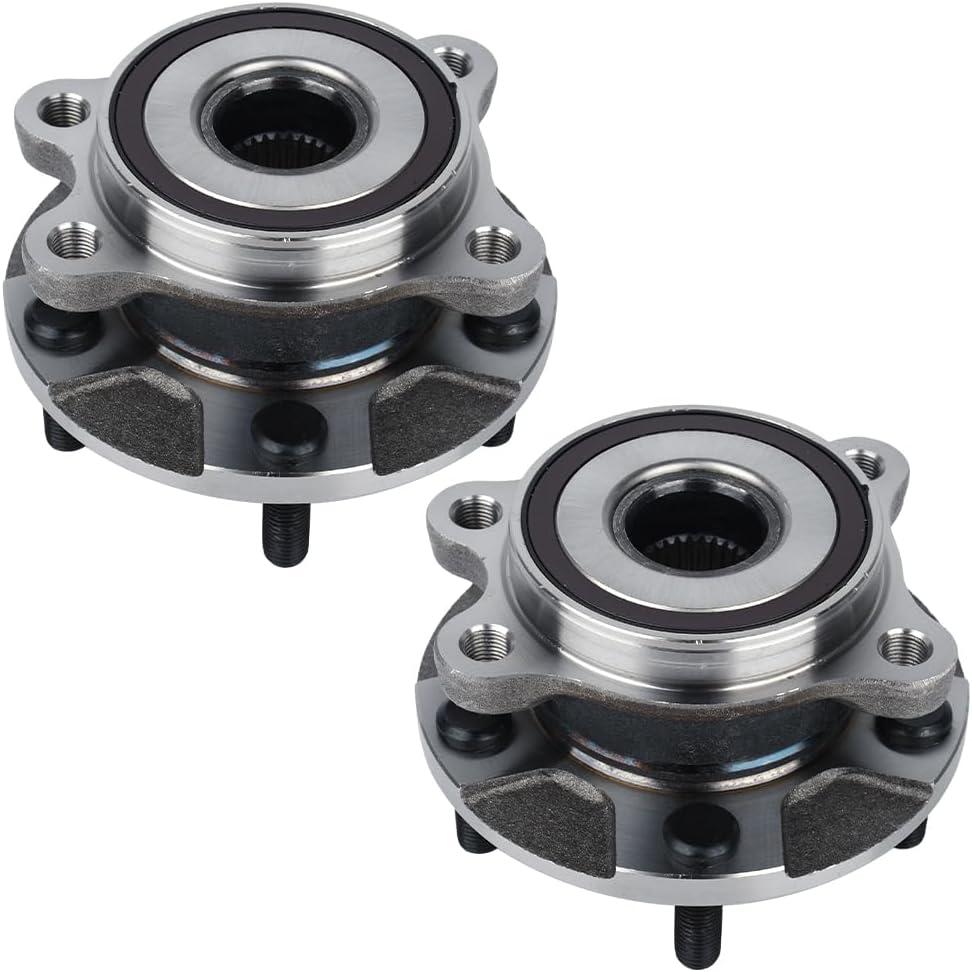 Autoround Pair 513258 Front Wheel Hub and Bearing Assembly for Toyota RAV4 2006-2018/ Mirai 2016-2020, Scion tC 2011-2016 5Lugs w/ABS