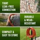 Garden Hose 50 ft, Water Hose Heavy Duty, Flexible Lightweight Non-Expanding Hose with 10 Function Sprayer, Leak-Proof, Burst-Resistant, High-Pressure, Anti-Kink, Garden Gifts for Men Women