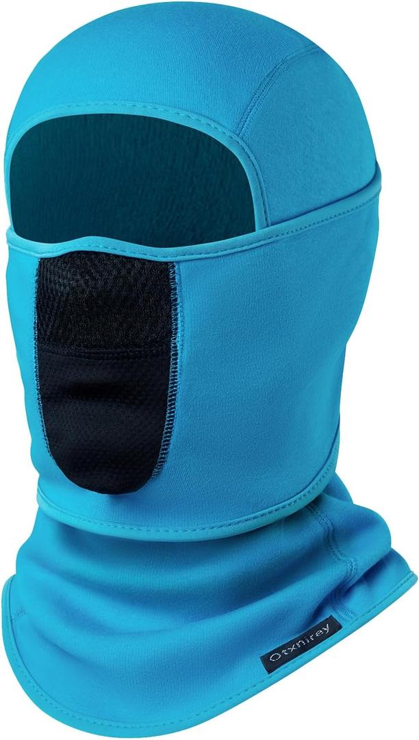 Balaclava Ski Mask (with Breathable Holes) Windproof Winter Fleece Neck Face Warmer for Men&Women (Blue)