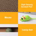 Cat Laptop Scratcher, Cat Scratcher Cardboard, Interactive Toys, Kitten Supplies and Stuff for Indoor Cats