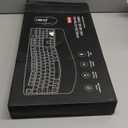 Wireless Keyboard and Mouse Combo, 2.4G Full Size Wave Keys Ergonomic Keyboard with Wrist Rest and 3-Level DPI Adjustable Wireless Ergonomic Mouse for Windows, Mac OS Desktop/Laptop/PC(Black)