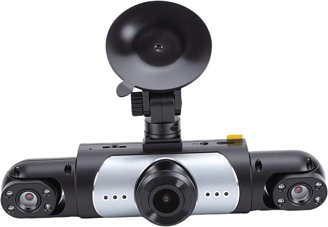 Dash Cam Front and Rear, 1080P 4 Channel Front Rear Inside Left Right Car Dashcam with Sensor Loop Recording Supports WiFi Mobile APP, Support 128GB Max