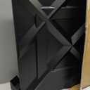 Art3d PVC 3D Wall Panel, Decorative Wall Tile in Black 12-Pack 19.7"x19.7"