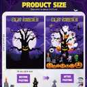 Halloween Felt Board 3.4FT 36 Pcs Happy Halloween Felt Story Board Dead Tree DIY Craft Project Scary Pumpkin Ghost Hanging Ornament Decor Storytelling for Trick or Treat Gift (36, Tree)