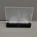 Book Light, Rechargeable Clear LED Flat Reading Light with 3 Colors & Timer, Dimmable Panel Plate Lamp Book Full Page Light for Reading in Bed at Night, for Women Readers Kids Book Lovers (Black)