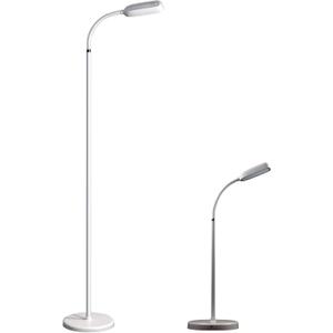 KOZIS Cordless Rechargeable Type-C FlexLamp | 2-in-1 Desk Floor Customizable | 3 Colors Adjustable Gooseneck | Stepless Dimming | Lamp for Piano Craft Bedroom Office Study Reading Camping