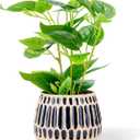 Ceramic Planter 4 Inch Plant Pots Indoor Outdoor Succulent Plant Pot Flower Pots Mid-Century Planter Ceramic Pot
