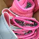 LUCKYPAW Dog Shoes for Large Medium Dogs, Breathable Dog Boots for Hot Pavement, Paw Protectors for Summer Walking Hiking Winter Snow Outdoor, No Slip Reflective Booties for Hardwood Floor-Hot Pink, 8