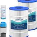 TidyMister C900 Pool Filter Cartridge Replacement, Compatible with Hayward C900, CX900RE, Pleatco PA90, Unicel C-8409, Filbur FC-1292, Sta-Rite Posi-Clear PXC-95, 90 sq.ft, 17 3/8" x 8 15/16", 2 Pack