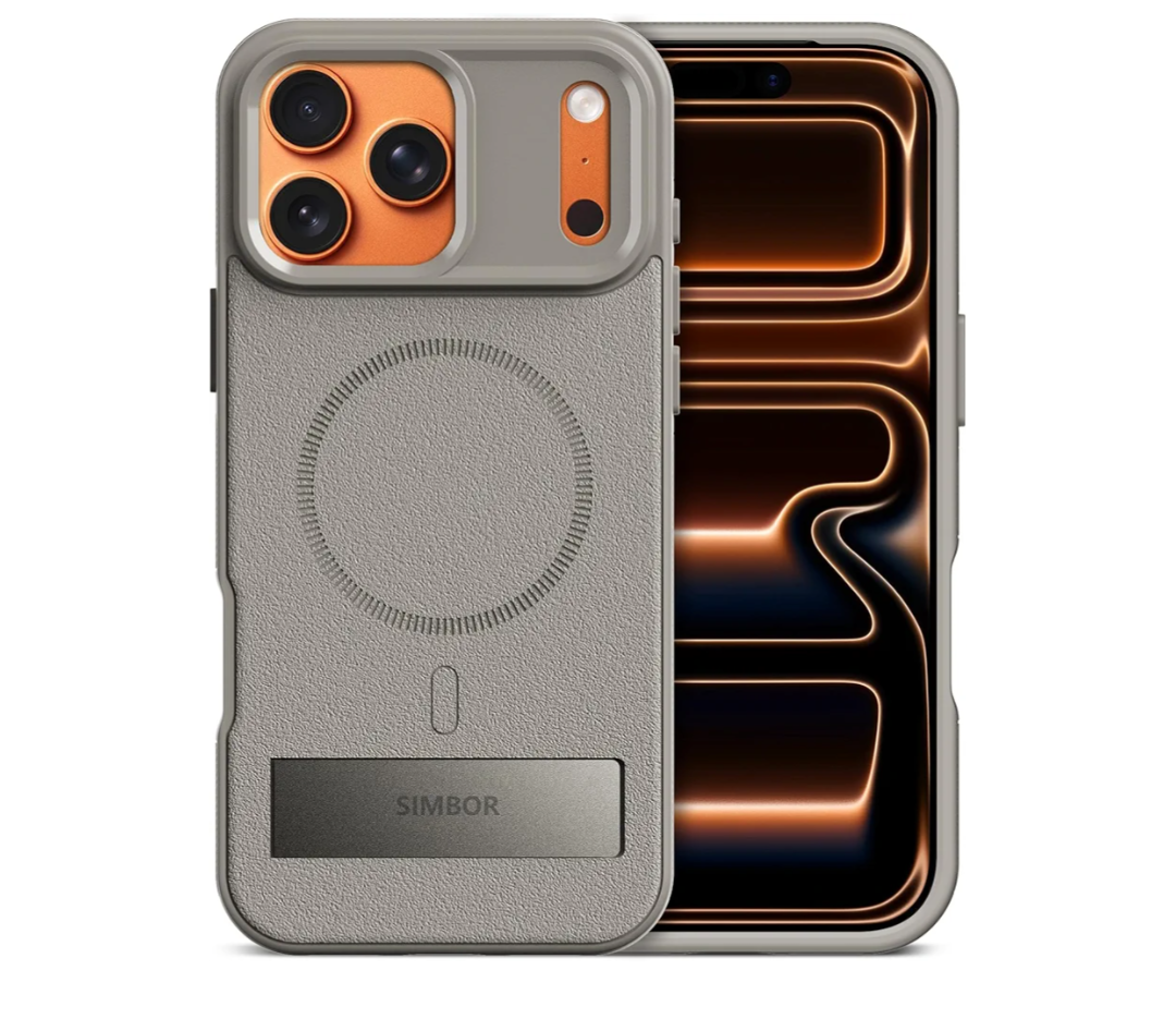 Magnetic for iPhone 17 Pro Max Case with Stand[Compatible with MagSafe] Slim Invisible Kickstand, Protective Anti-Fingerprint Phone Cove 6.9", Medium Grey