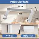 Paper Towel Holder Under Cabinet, Wall Mount, Stainless Steel, Adhesive Paper Towel Rack for Kitchen and Bathroom, Silver