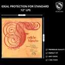 12" Vinyl Record Outer Sleeves (100 Pack), 3 Mil Crystal Clear Polyethylene Covers (12.75" x 12.75"), Archival Safe, Anti-Static, Acid-Free, LP Album Protection Against Dust, Dirt & Scratches