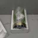 LightRound Cordless Table Lamp for Bedroom, 7500mAh Rechargeable Battery Operated Lamp, Modern Touch Dimmable Wireless Lamp Gold Base Green Glass Shade for Living Room, Desk, Led Bulb Included