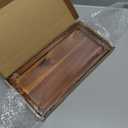 Bathroom Vanity Tray 11.8 x 5.9 inches of Natural Acacia Wood - Elegant Organizer for Cosmetics, Jewelry, Perfume, Candle, Key - Premium Wood Tray for Bathroom, Kitchen, Countertop, Toilet Tank, Sink