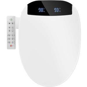 Bidet Toilet Seat Elongated Heated Electric Seats with Panel Instant Water
