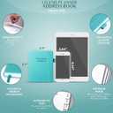 4 x  Legend Planner Address Book with Alphabetical Tabs – Mini Telephone Address Book for Phone Numbers, Addresses, Email Contacts, Passwords & Important Dates – Small Size, 4.3x5.7″, Hardcover, Turquoise