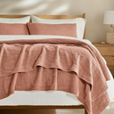 EVERGRACEHOME Cotton Coverlet Set King Size 3 Pieces, Lightweight Soft Ribbed Matelassé Bedspread Quilt Set, Cozy Oversized Quilted Bedding Set with 2 Pillow Shams for All Seasons