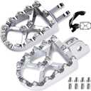 Goldfire M8 Softail Lowrider Foot Pegs For Harley Softail Slim/Lower Rider/Street Bob/Fat Bob/Sport Glide 2018-2023, Motorcycle MX Style Footpegs Footrest Pedal for Harley (Chrome)