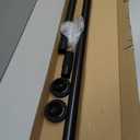 Tension Curtain Rod 41-86In-150Lb, Curtain Rod No Drilling for Window or Bathroom Patio, Adjustable Heavy Duty Shower Curtain Rod, Easy to Install, Never Rust, Rod Diameter 1.26 Inches-Black