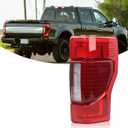 Right LED Tail Light W/Blind Spot Assembly Compatible With 2020-2022 Ford F250 F350 F450 Super Duty (Module NOT Included) Tail Lamp Outer Rear Light Right Passenger Side Replacement LC3Z13404E