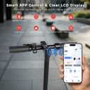 Qlaway 8.5"/10" Electric Scooter for Adults 19 MPH 350W/500W Motor,Four Modes E Scooter 15 Miles Range, Foldable,APP Control