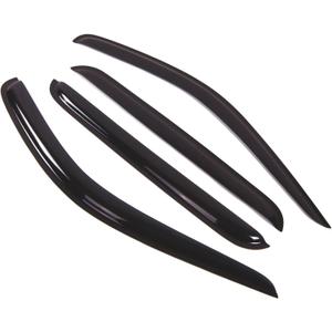 WD2-117 Dark Smoke 4 Pcs Set Window Visor (Outside Mount) Deflector Rain Guard Compatible with 1998-2003 Dodge Durango
