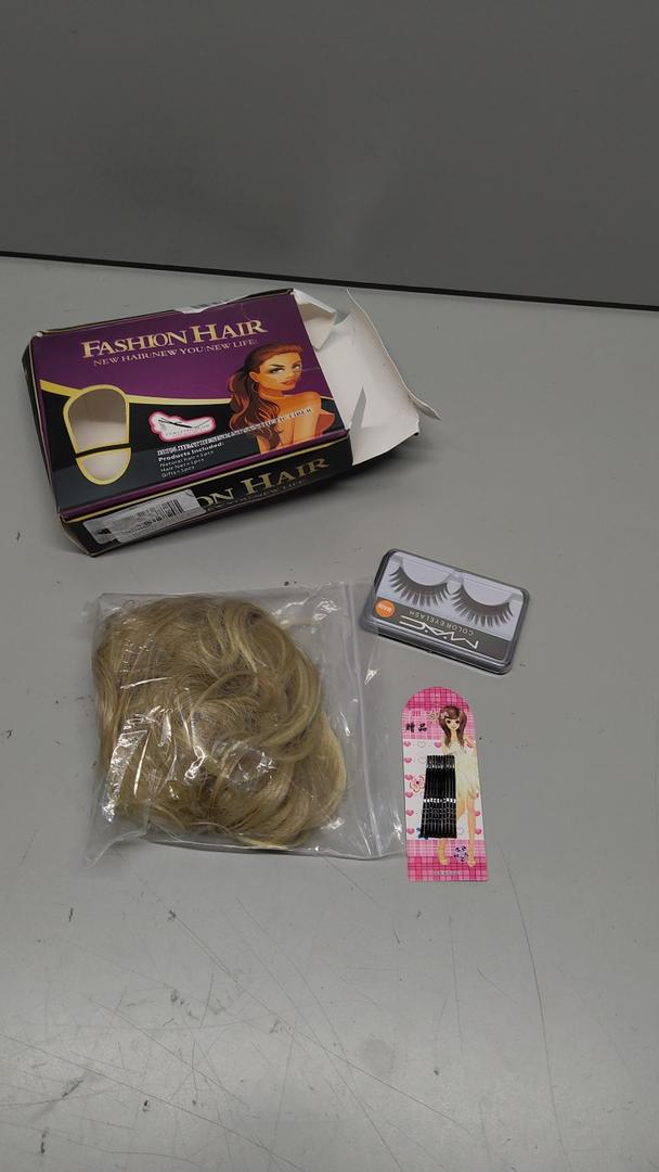 Fashion Hair Wig, Lash, Pins