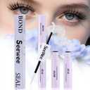 Clear Lash Glue - Lash Bond and Seal Waterproof Lash Clusters Glue Easy to Use 2 in 1 Strong Hold DIY Eyelash Adhesive for Cluster& Individual Lashes DIY Eyelash Lash Cluster Glue10ml (White)