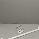 32 Inch White Grab Bars for Shower with Anti-Slip Knurled Grip