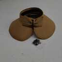 Women's Sun hat, UV Protection, Straw Beach hat, Foldable Wide Brim Ponytail, Packable for Travel Summer, Khaki