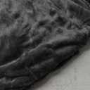 Brookstone Oversized Electric Heated Throw - Heated Blankets - 4 Heat Settings, 4-Hour Auto Shut Off, 100% Polyester, 50"x60" - Slate Grey